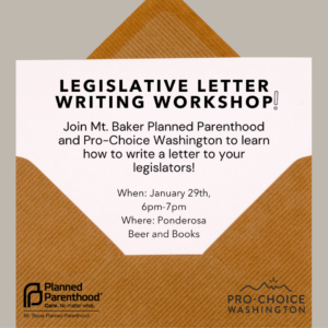 legislative letter writing workshop title on an open stationary image