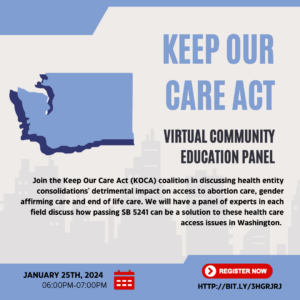 Keep Our Care Act panel graphic